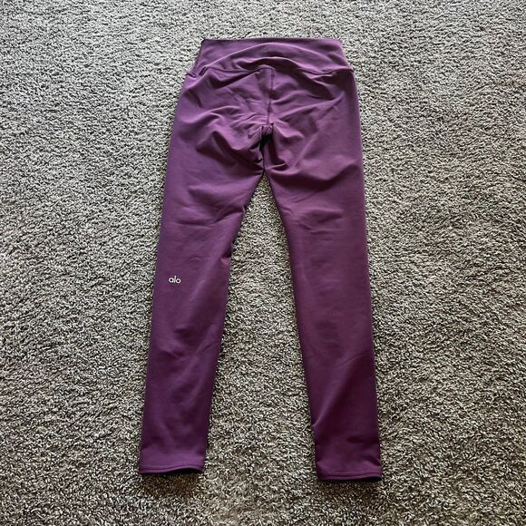 ALO Yoga High Waist Airlift Purple Leggings Athletic 7/8 Length Womens Sz M - Picture 2 of 8